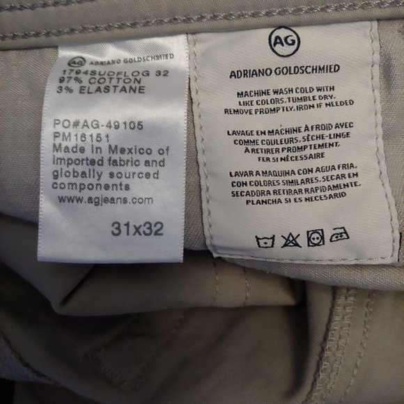 Adriano Goldschmeid Khaki Everett Slim Straight Leg Women Pants 31 - Picture 9 of 14